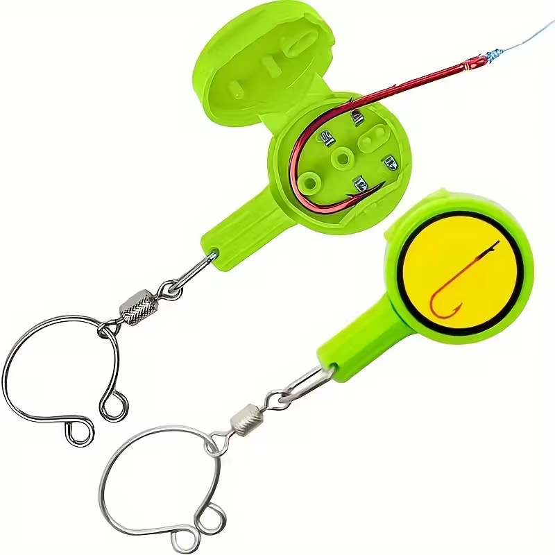 Fishing Hook Barbless - 2pcs Fishing Gadgets: Knotting Tool, Outdoor