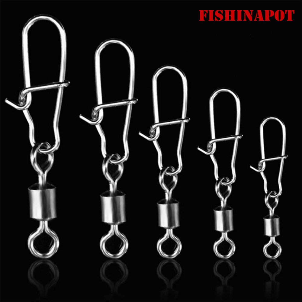 Fishing Hook Stainless Steel - FISHINAPOT 30pcs/lot 2#-10# Stainless Steel Connector