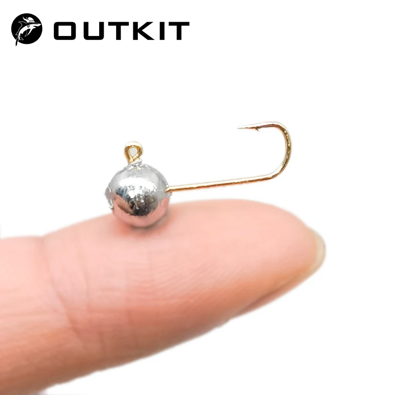 OUTKIT 10pcs Mini Jig Head Hoo - Fishing Hook Barbless 评论和价格