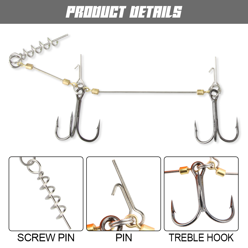 Spinpoler Pike Stinger Rig Hoo - Fishing Hook Size 评论和价格