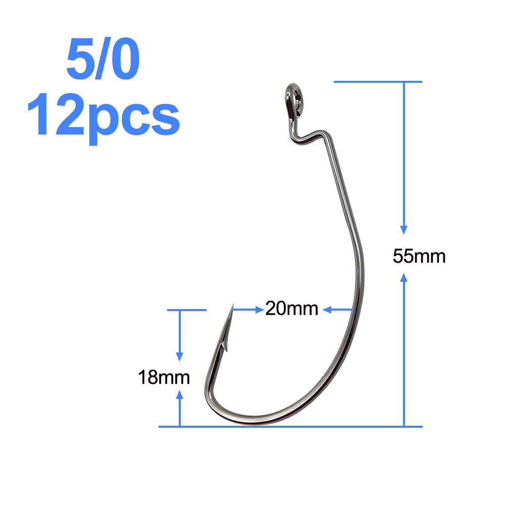 ESFISHING Offset Hook Carbon S - Fishing Hook Size 评论和价格