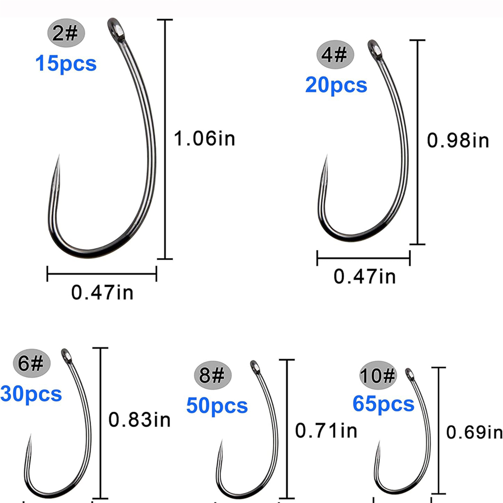 180PCS Barbless Fishing Hooks  - Fishing Hook Circle 评论和价格