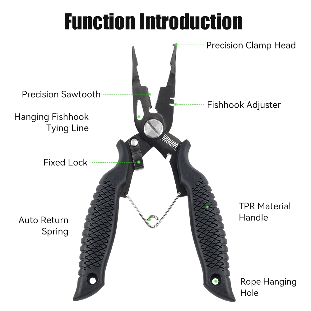 Kingdom Fishing Pliers Multifu - Fishing Hook Sharpener 评论和价格