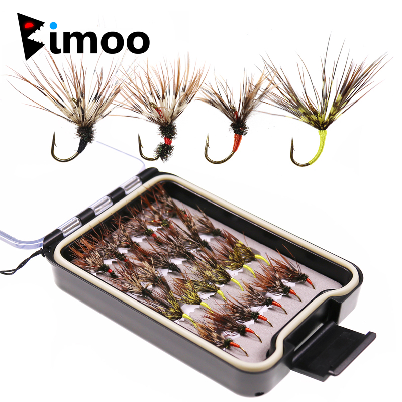 Bimoo 24PCS/Box Tenkara Flies  - Fishing Hook Size 评论和价格