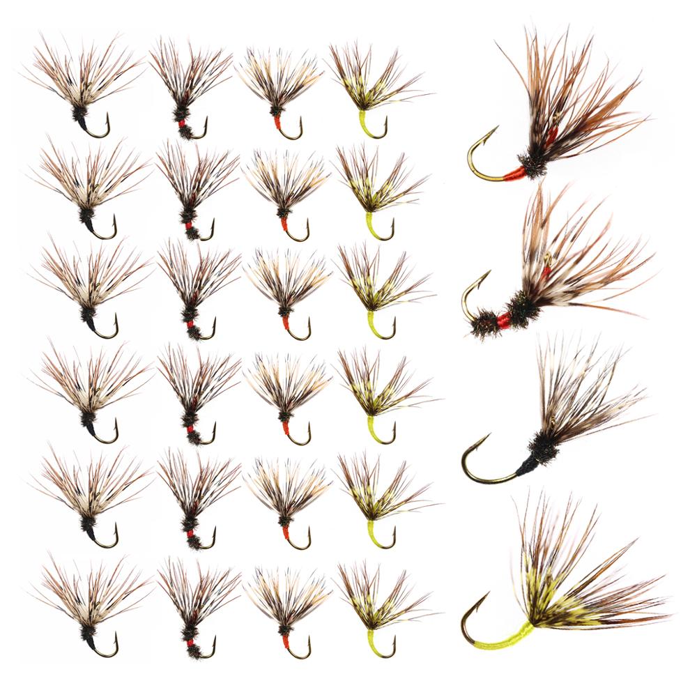 Bimoo 24PCS/Box Tenkara Flies  - Fishing Hook Size 评论和价格