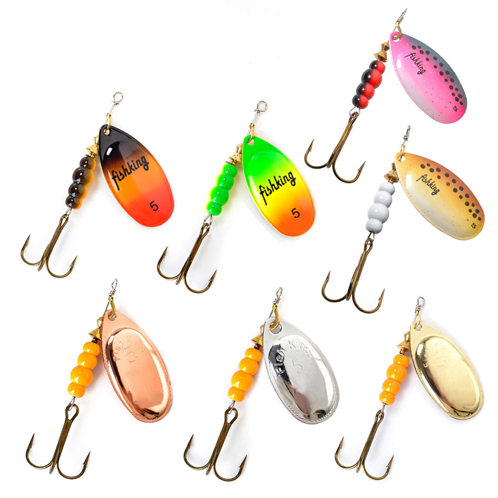 1pcs Spinner Bait 3.9/4.6/7.4/ - Fishing Hook Treble 评论和价格