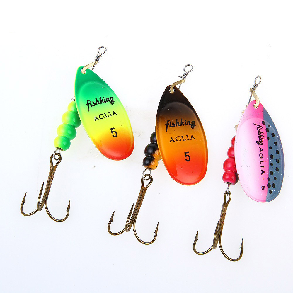 1pcs Spinner Bait 3.9/4.6/7.4/ - Fishing Hook Treble 评论和价格