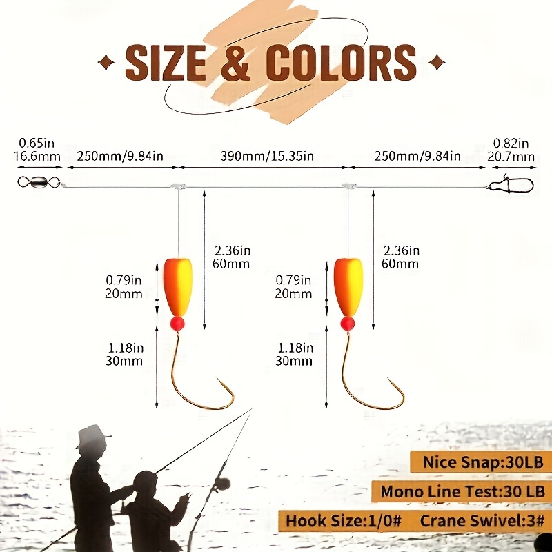 3pcs Pompano Rigs Surf Fishing - Fishing Hook Circle 评论和价格