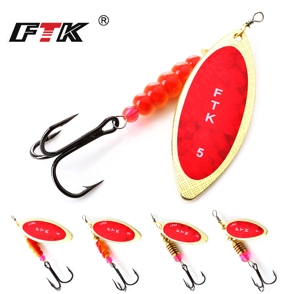 FTK Spinner Bait 4G/7G/12G/18G - Fishing Hook Treble 评论和价格