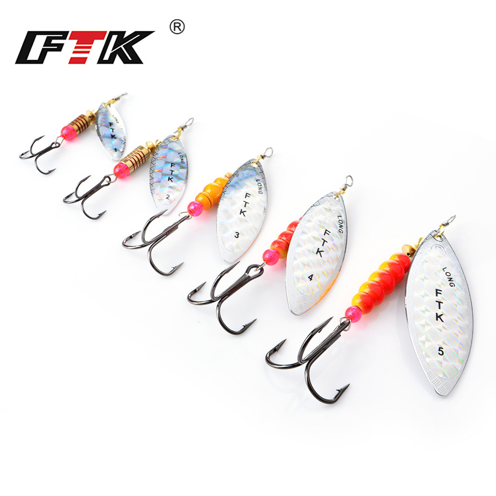 FTK Spinner Bait 4G/7G/12G/18G - Fishing Hook Treble 评论和价格