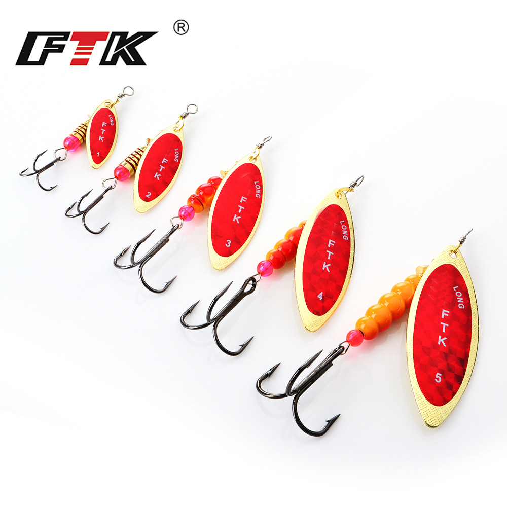 FTK Spinner Bait 4G/7G/12G/18G - Fishing Hook Treble 评论和价格