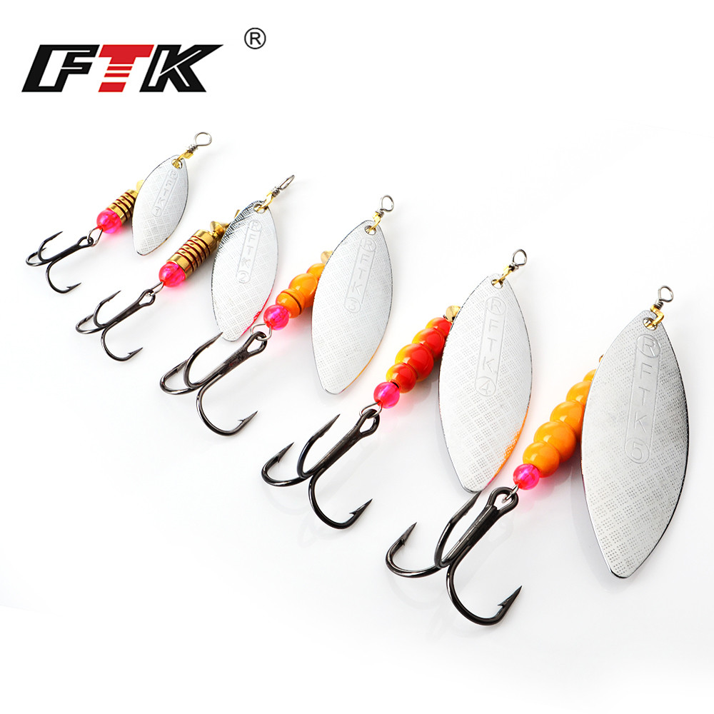 FTK Spinner Bait 4G/7G/12G/18G - Fishing Hook Treble 评论和价格