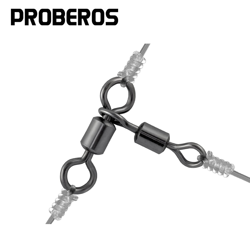 PRO BEROS 50Pcs 3 Way Swivels  - Fishing Hook Stainless Steel 评论和价格