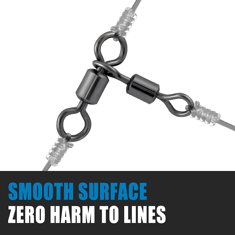 PRO BEROS 50Pcs 3 Way Swivels  - Fishing Hook Stainless Steel 评论和价格