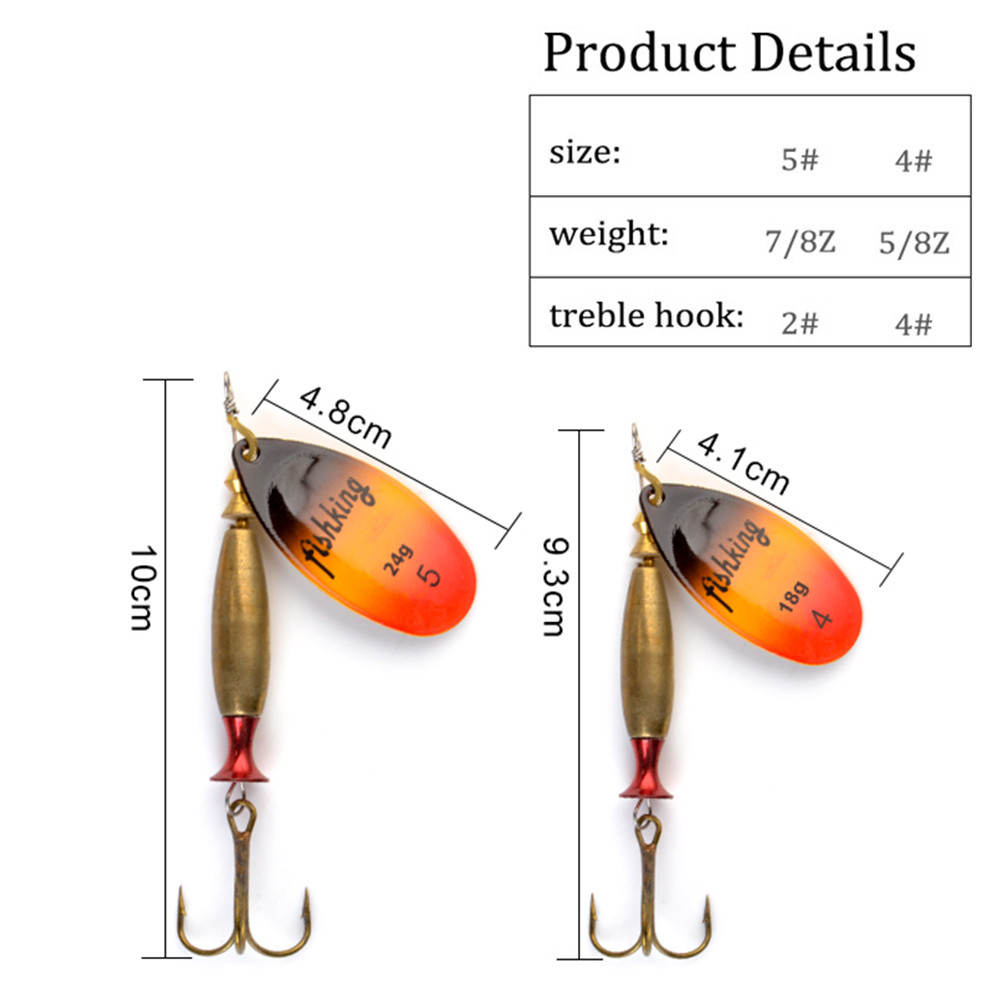 NGB Long Cast Spinner Bait Fis - Fishing Hook Treble 评论和价格