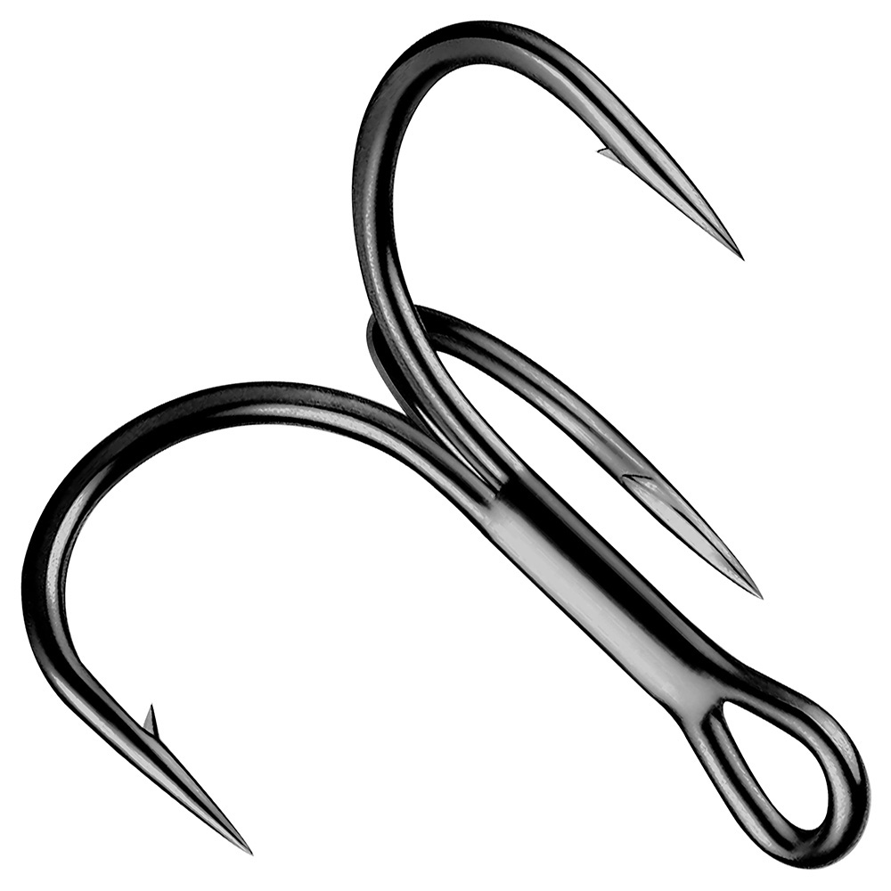 Huge Treble Hooks 4X Strong 1# - Fishing Hook Offset 评论和价格