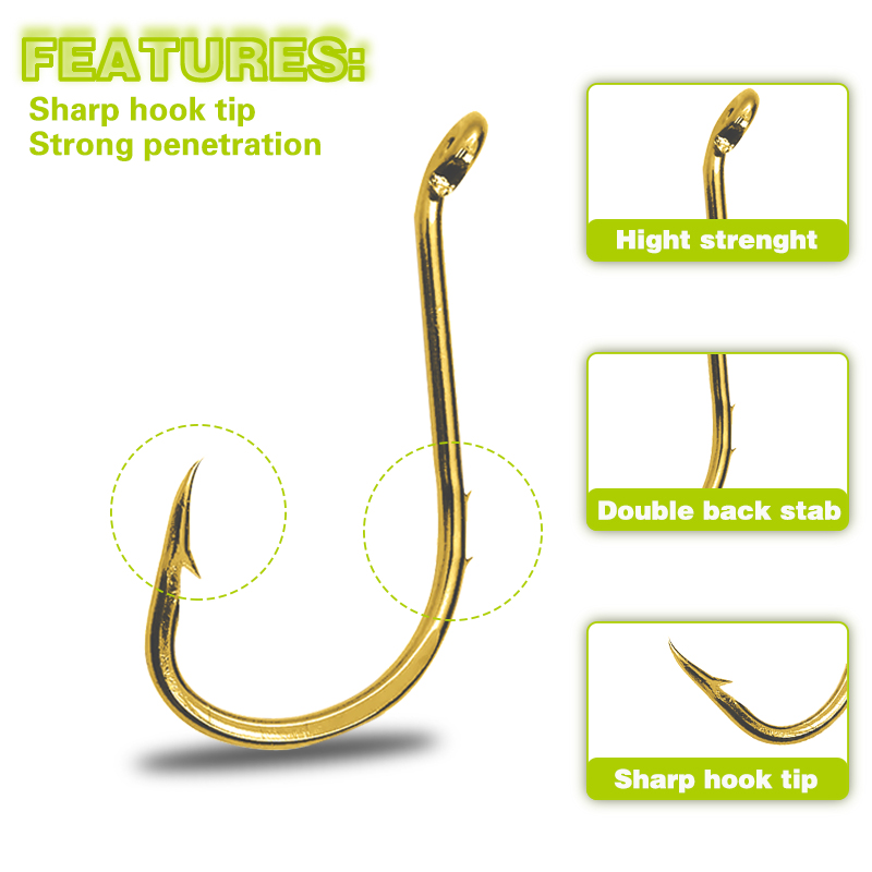 50pcs Fishing Octopus Hooks, S - Fishing Hook Circle 评论和价格