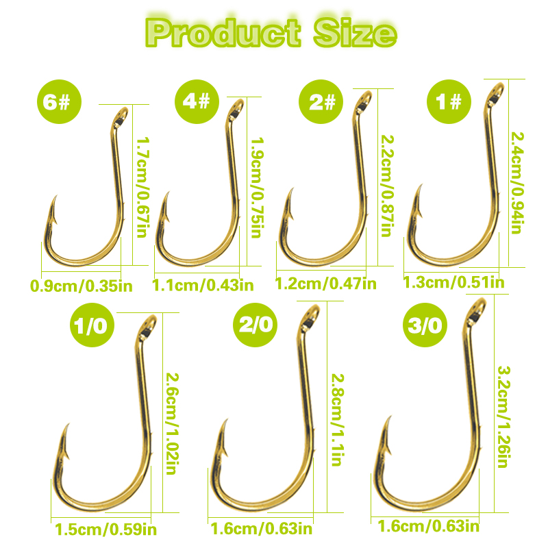 50pcs Fishing Octopus Hooks, S - Fishing Hook Circle 评论和价格